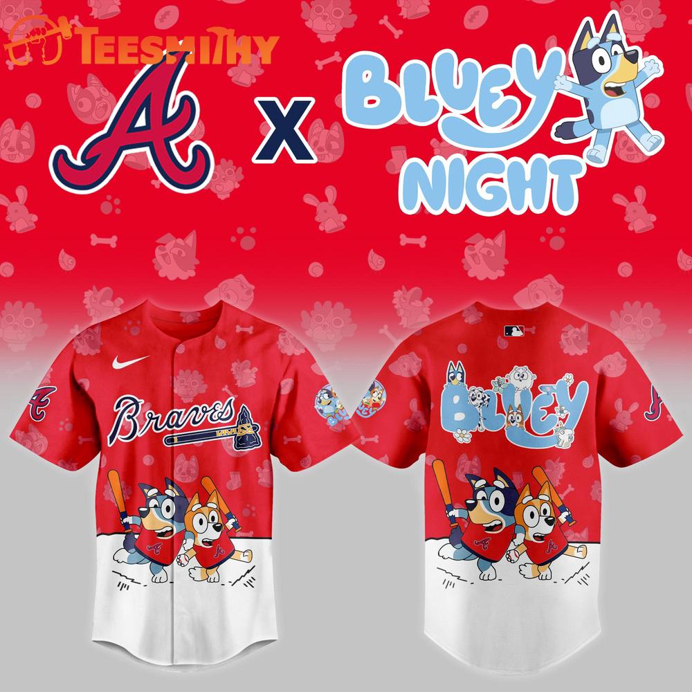 MLB Atlanta Braves Baseball Bluey Night 2025 Jersey Shirt MLB Atlanta Braves Baseball Bluey Night 2025 Jersey Shirt