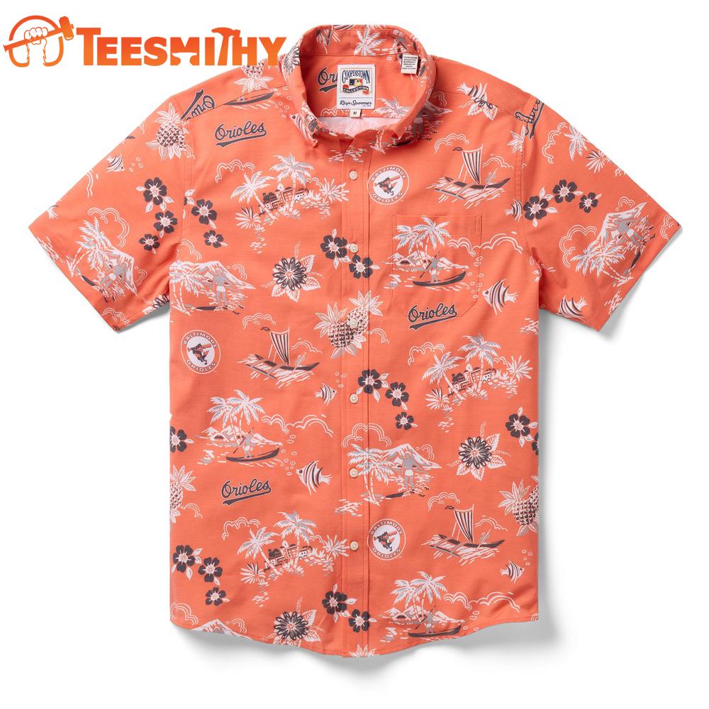 MLB Baltimore Orioles Cooperstown Performance New Design Hawaiian Shirt