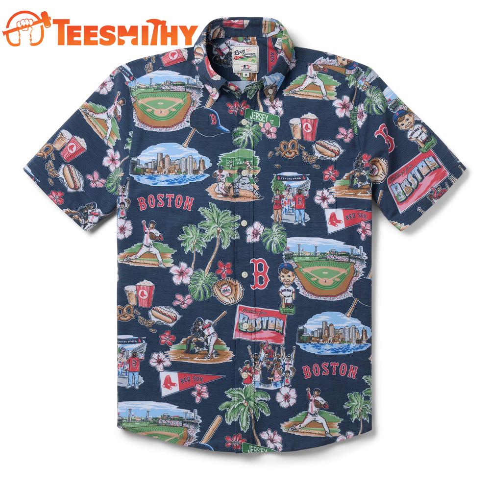 MLB Boston Red Sox Scenic Performance New Design Hawaiian Shirt