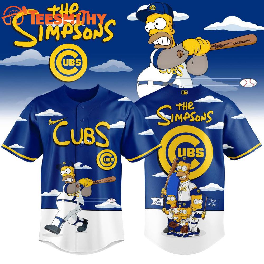 MLB Chicago Cubs The Simpsons Special New Baseball Jersey