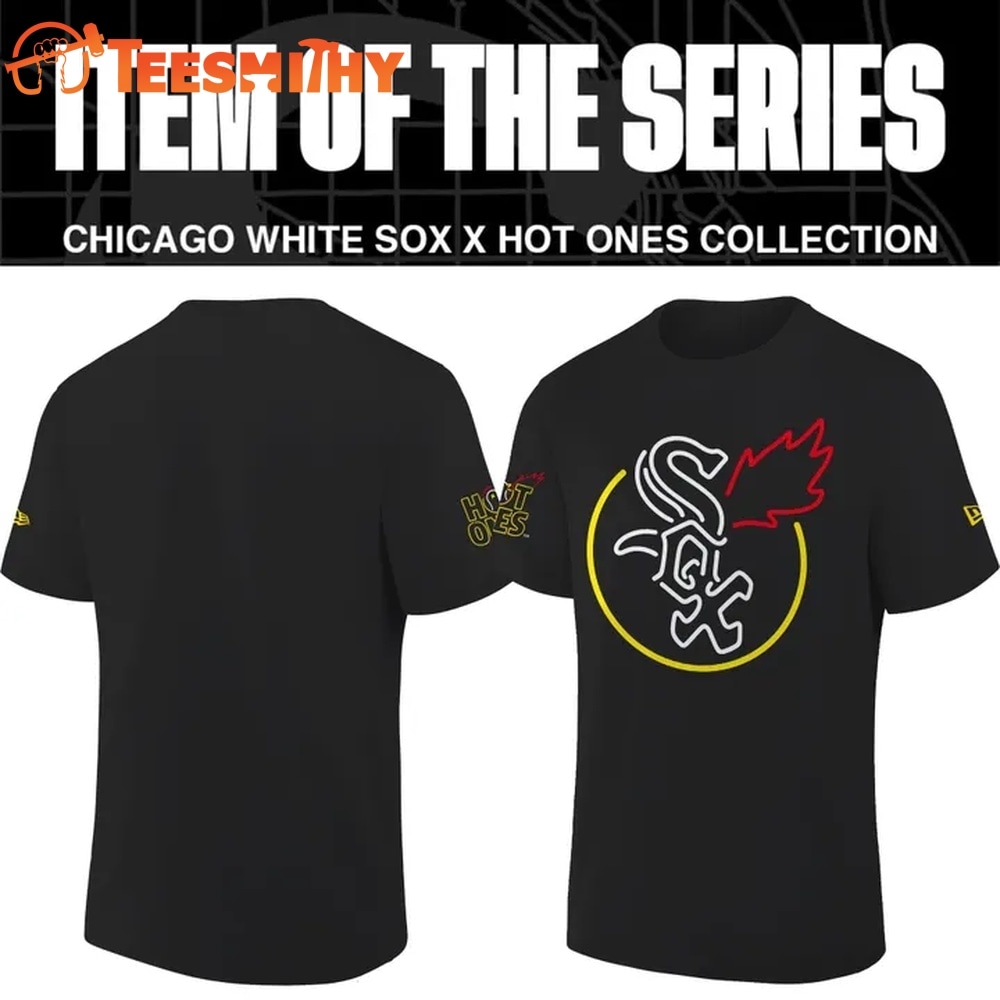 MLB Chicago White Sox x First We Feast x Hot Ones Black T Shirt