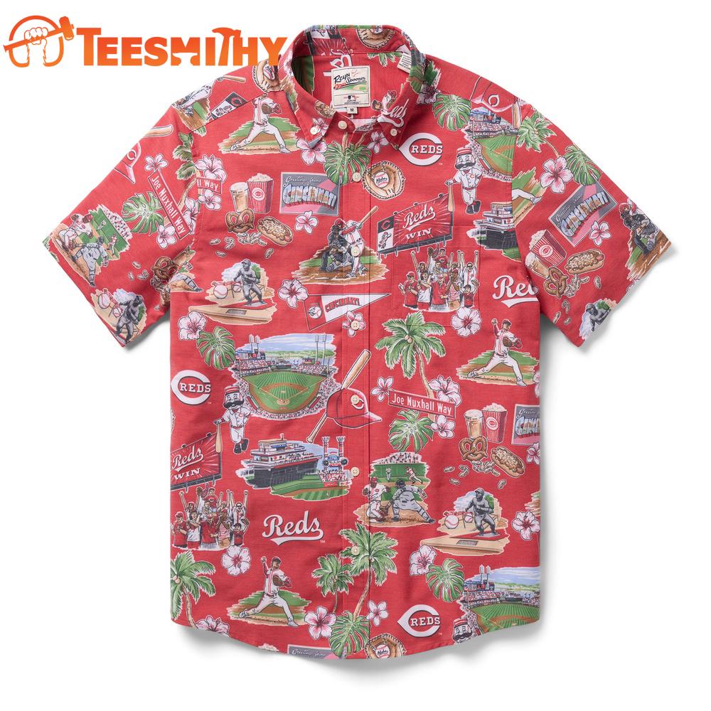 MLB Cincinnati Reds Scenic Performance New Design Hawaiian Shirt
