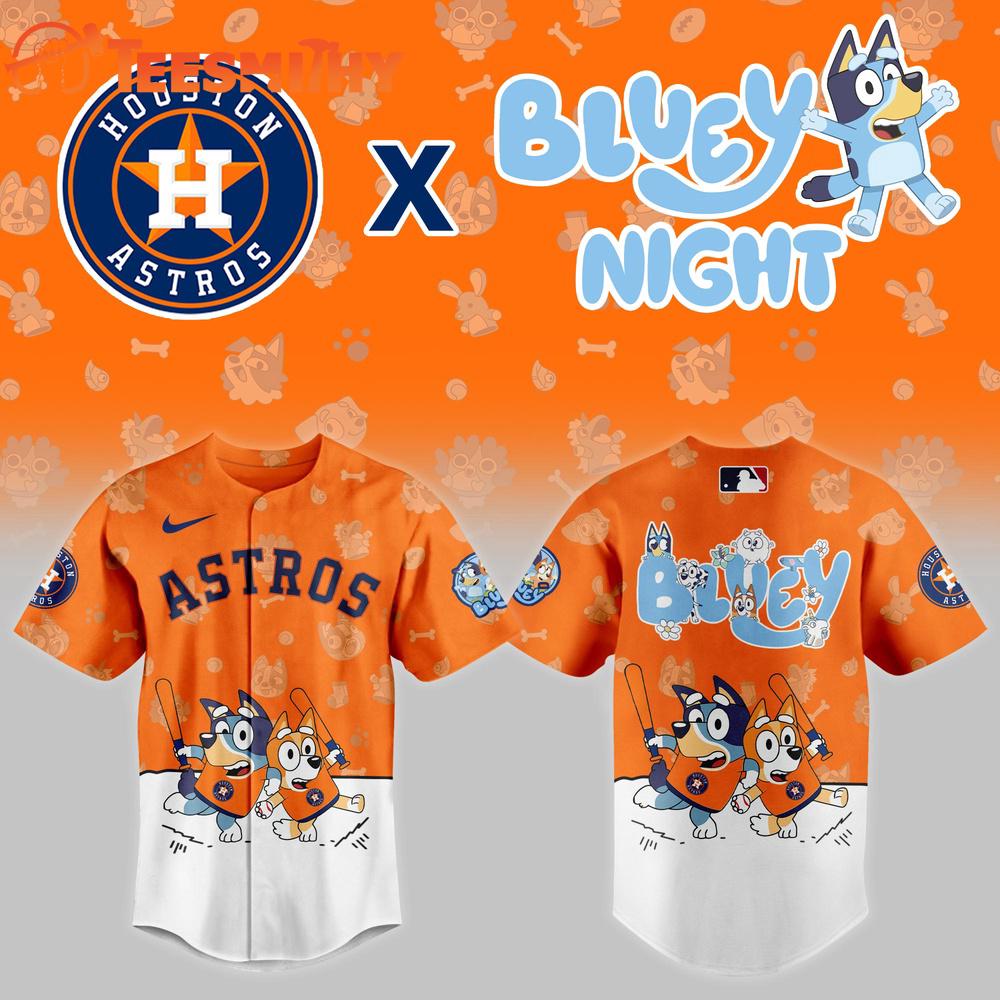 MLB Houston Astros Baseball Bluey Night 2025 Jersey Shirt