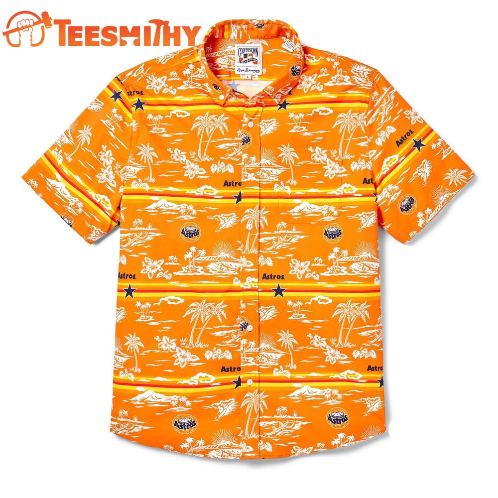 MLB Houston Astros Cooperstown Performance New Design Hawaiian Shirt