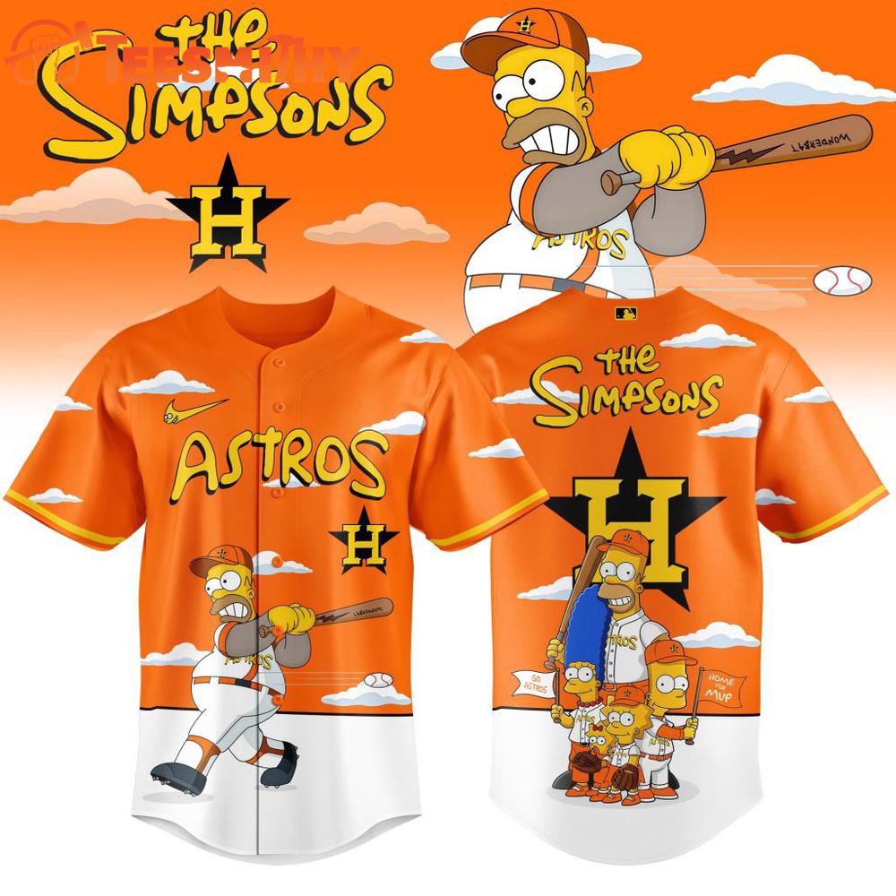 MLB Houston Astros The Simpsons Special New Baseball Jersey