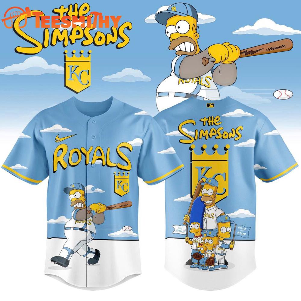 MLB Kansas City Royals The Simpsons Special New Baseball Jersey