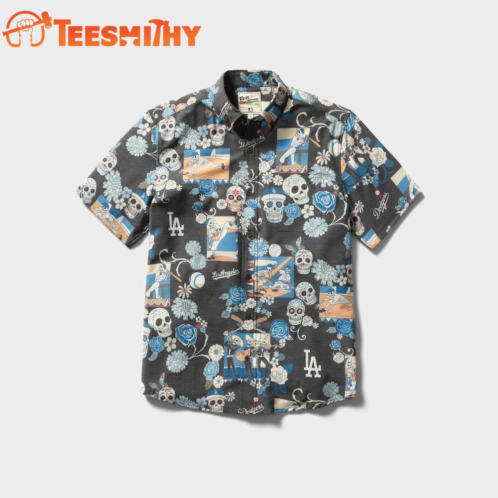 MLB Los Angeles Dodgers Dia De Los Muertos Performance New Design Hawaiian Shirt