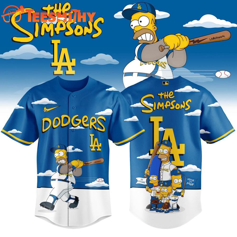 MLB Los Angeles Dodgers The Simpsons Special New Baseball Jersey