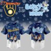 MLB Milwaukee Brewers Baseball Bluey Night 2025 Jersey Shirt