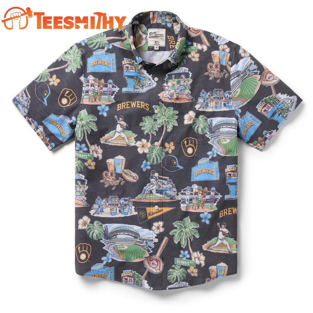 MLB Milwaukee Brewers Scenic Performance New Design Hawaiian Shirt