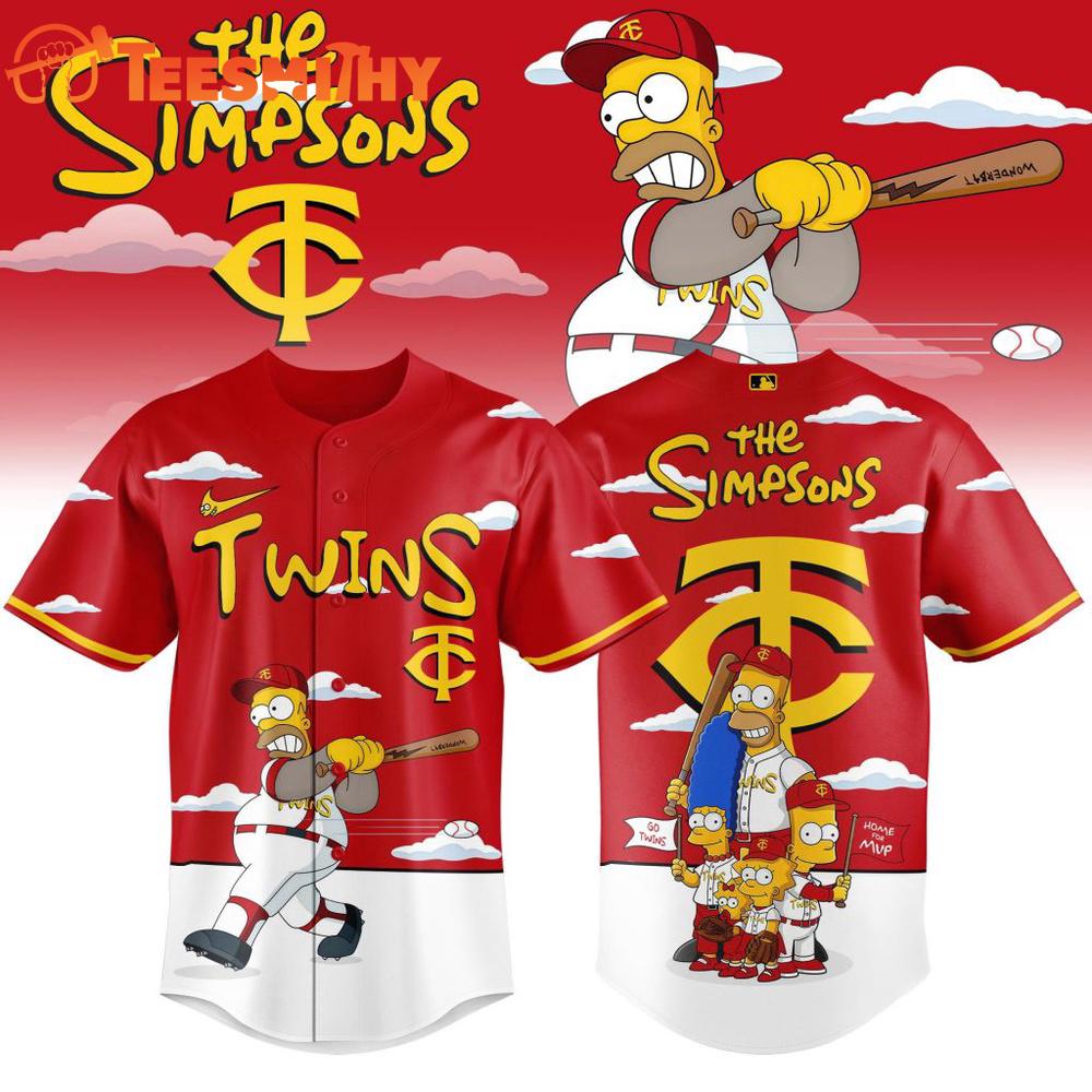 MLB Minnesota Twins The Simpsons Special New Baseball Jersey