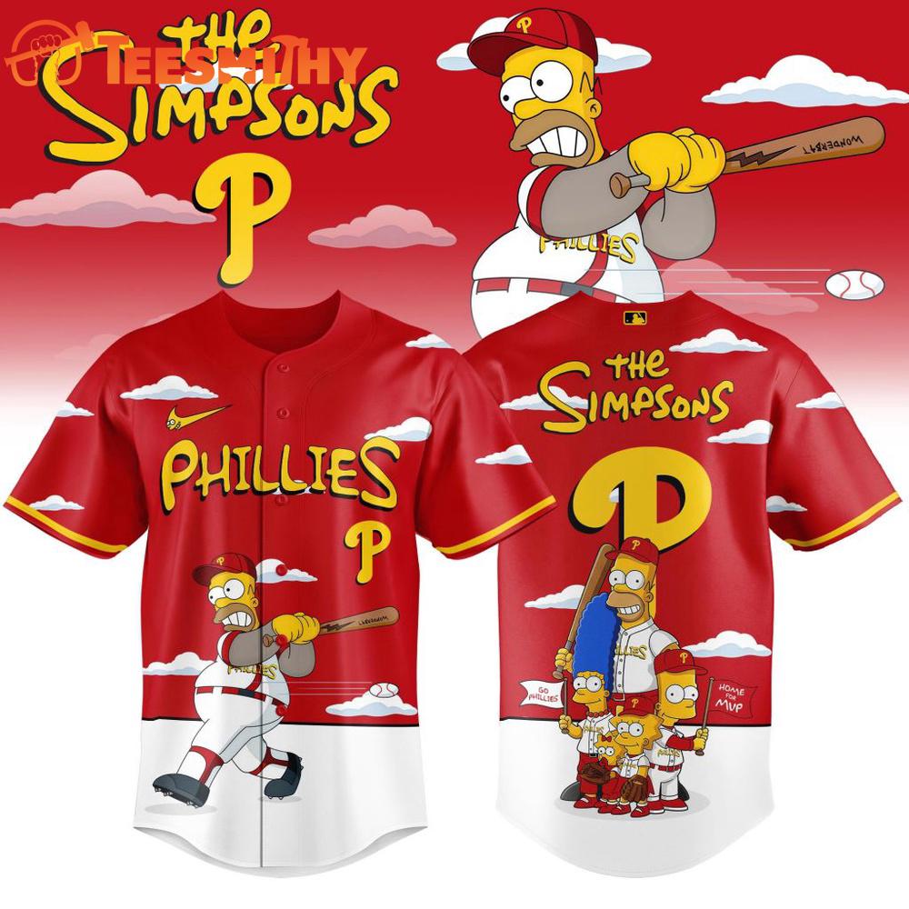 MLB Philadelphia Phillies The Simpsons Special New Baseball Jersey
