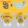 MLB San Diego Padres Baseball x Bluey Night 2025 Yellow Jersey Shirt