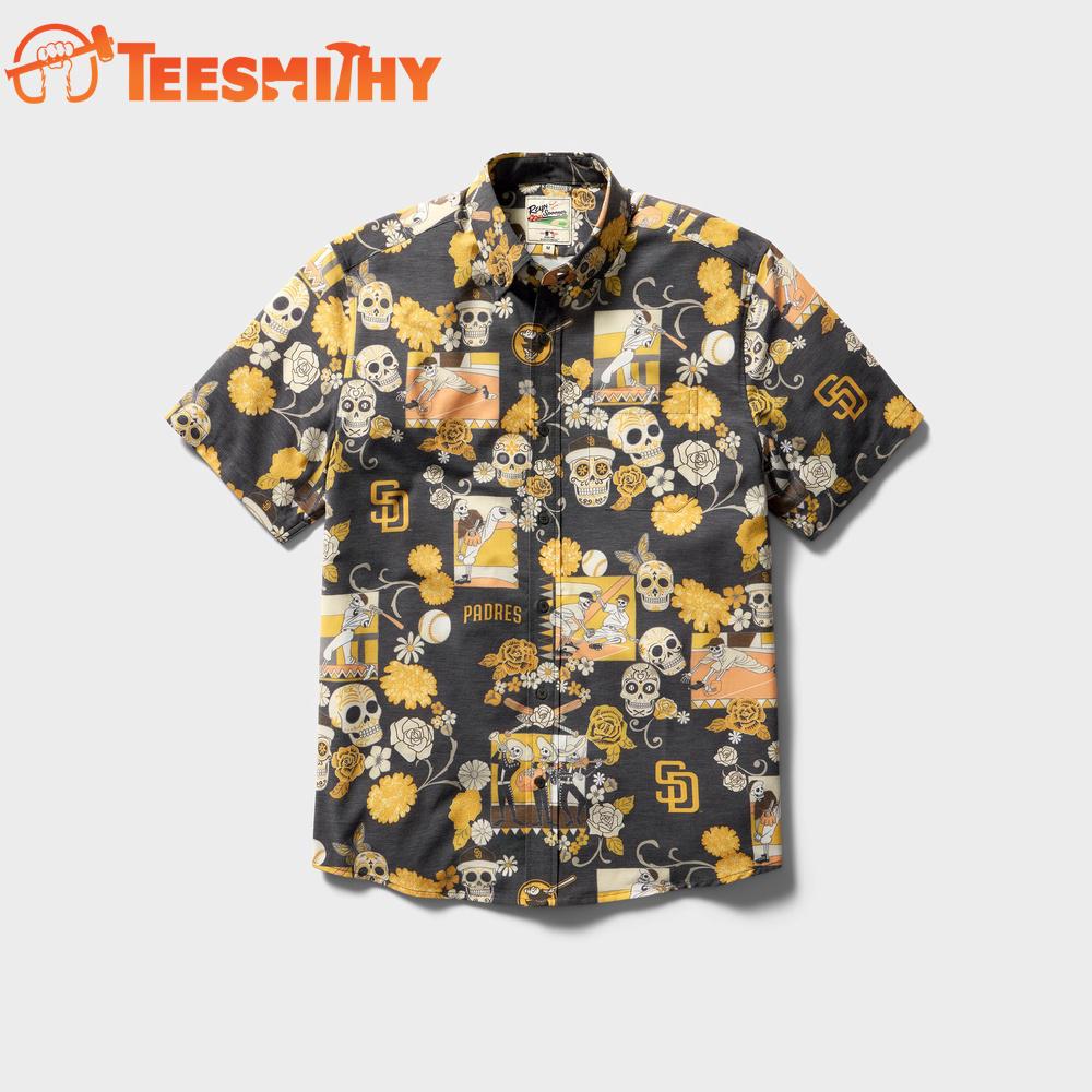 MLB San Diego Padres Dia De Los Muertos Performance New Design Hawaiian Shirt