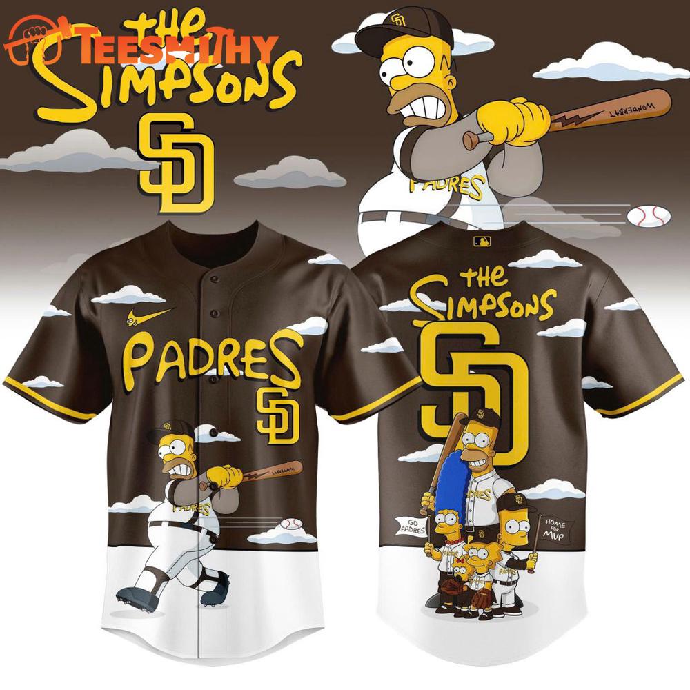 MLB San Diego Padres The Simpsons Special New Baseball Jersey