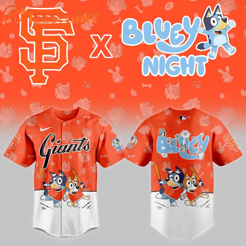 MLB San Francisco Giants Baseball Bluey Night 2025 Jersey Shirt MLB San Francisco Giants Baseball Bluey Night 2025 Jersey Shirt