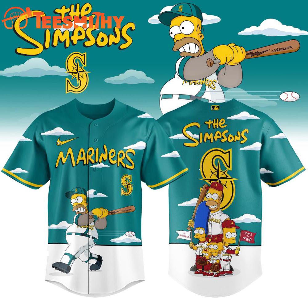 MLB Seattle Mariners The Simpsons Special New Baseball Jersey