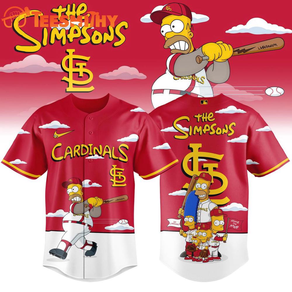 MLB St. Louis Cardinals The Simpsons Special New Baseball Jersey