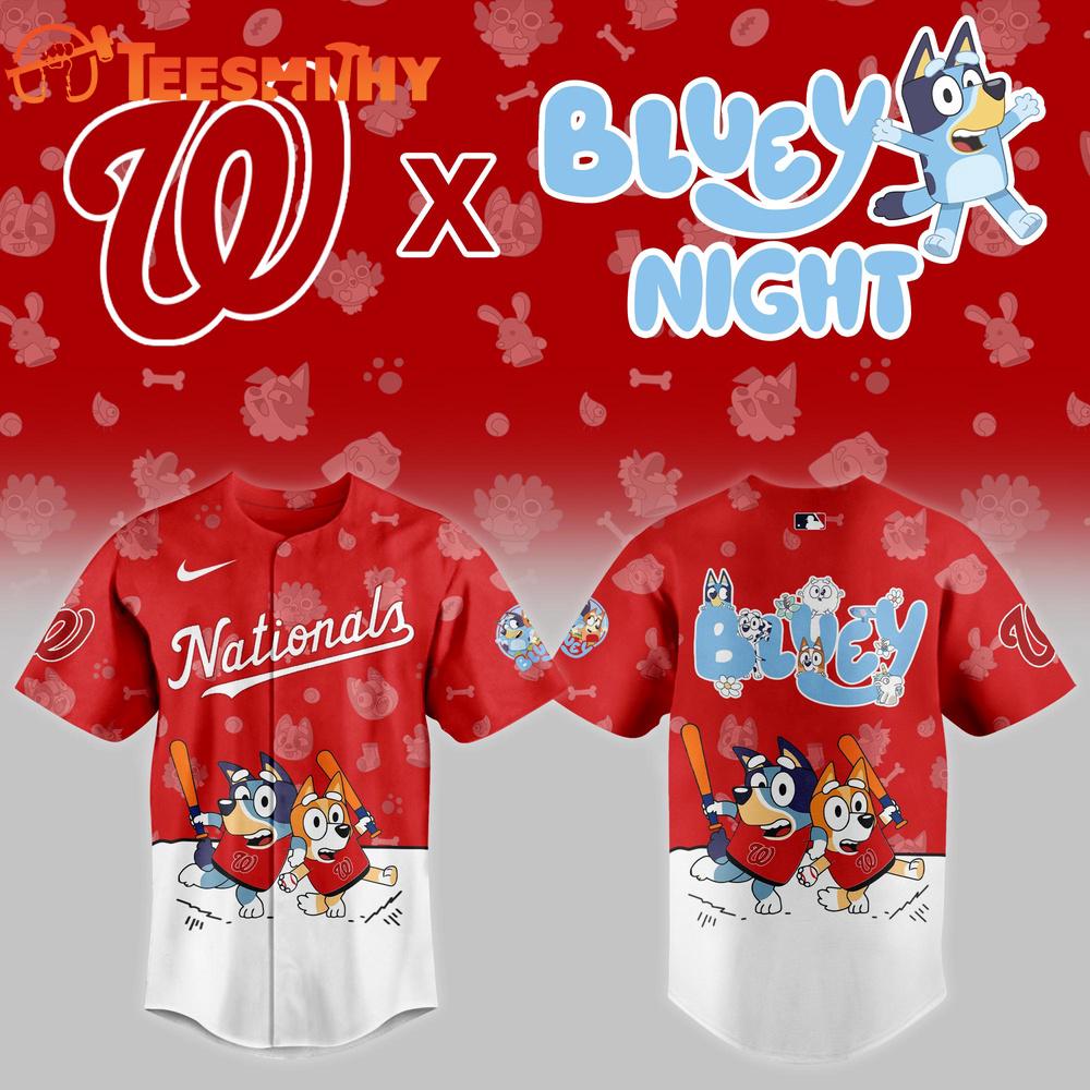 MLB Washington Nationals Baseball Bluey Night 2025 Jersey Shirt MLB Washington Nationals Baseball Bluey Night 2025 Jersey Shirt