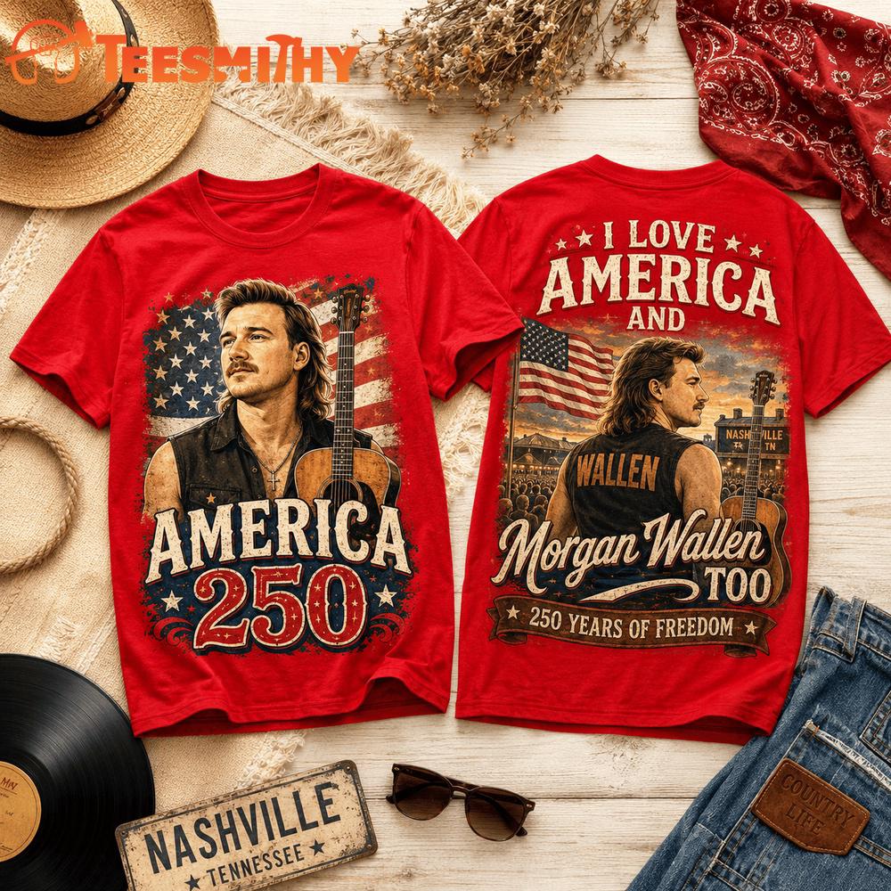 Morgan Wallen 250 Years Of Freedom 3D Shirt