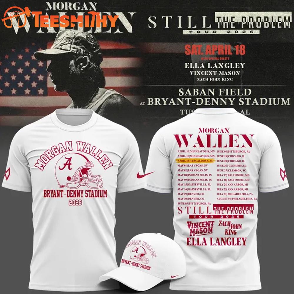 Morgan Wallen x Alabama Crimson Tide 2026 Limited Edition T Shirt