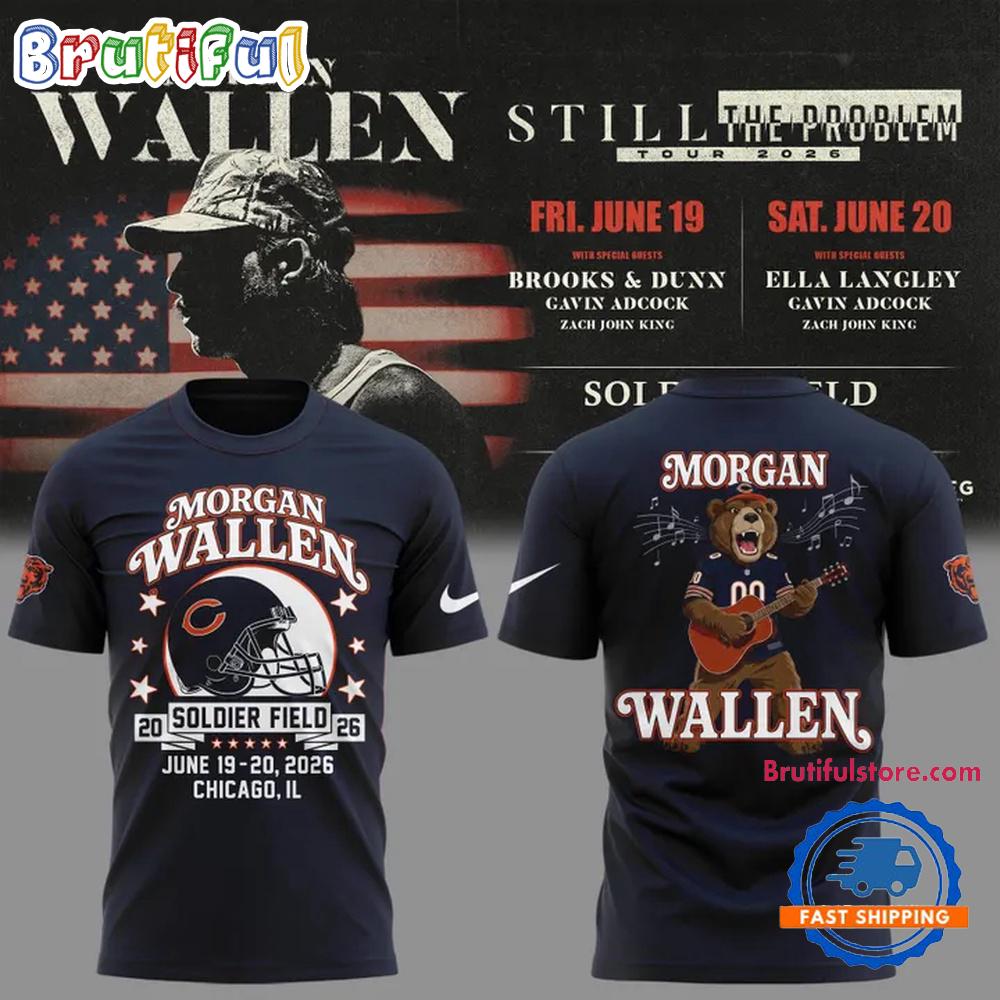 Morgan Wallen x Chicago Bears Still The Problem Tour 2026 T Shirt