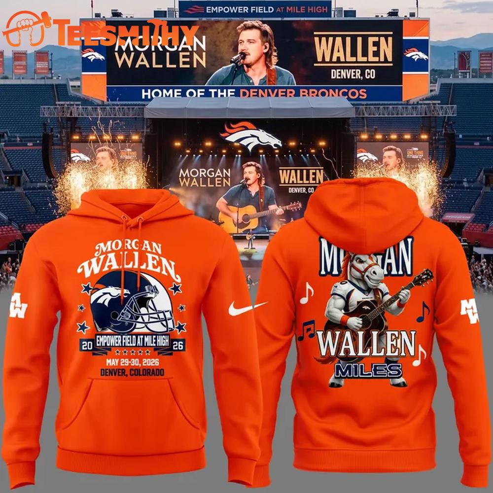 Morgan Wallen x Denver Broncos Still The Problem Tour 2026 Mascot Edition Hoodie