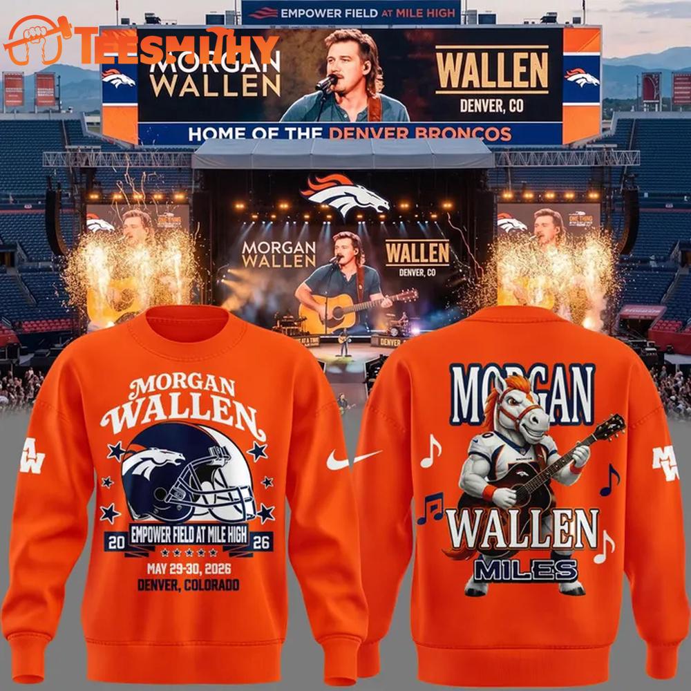 Morgan Wallen x Denver Broncos Still The Problem Tour 2026 Mascot Edition Sweatshirt