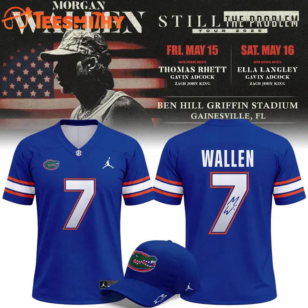 Morgan Wallen x Florida Gators Football 2026 Jersey Shirt