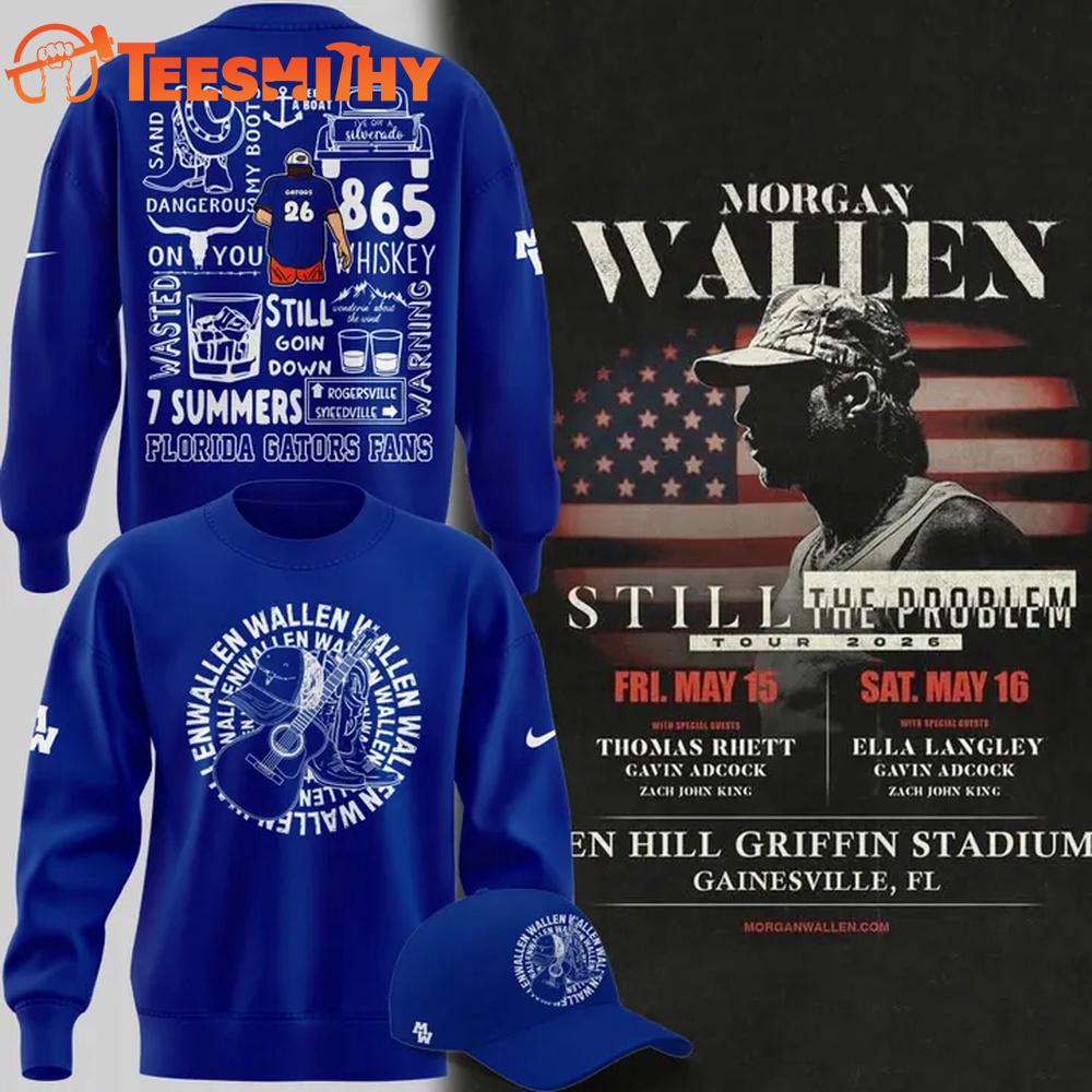 Morgan Wallen x Florida Gators Football 2026 Tour New Sweatshirt