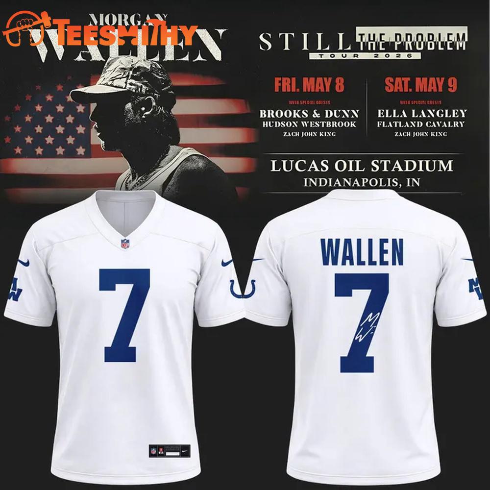 Morgan Wallen x Indianapolis Colts Still The Problem Tour 2026 Football Jersey