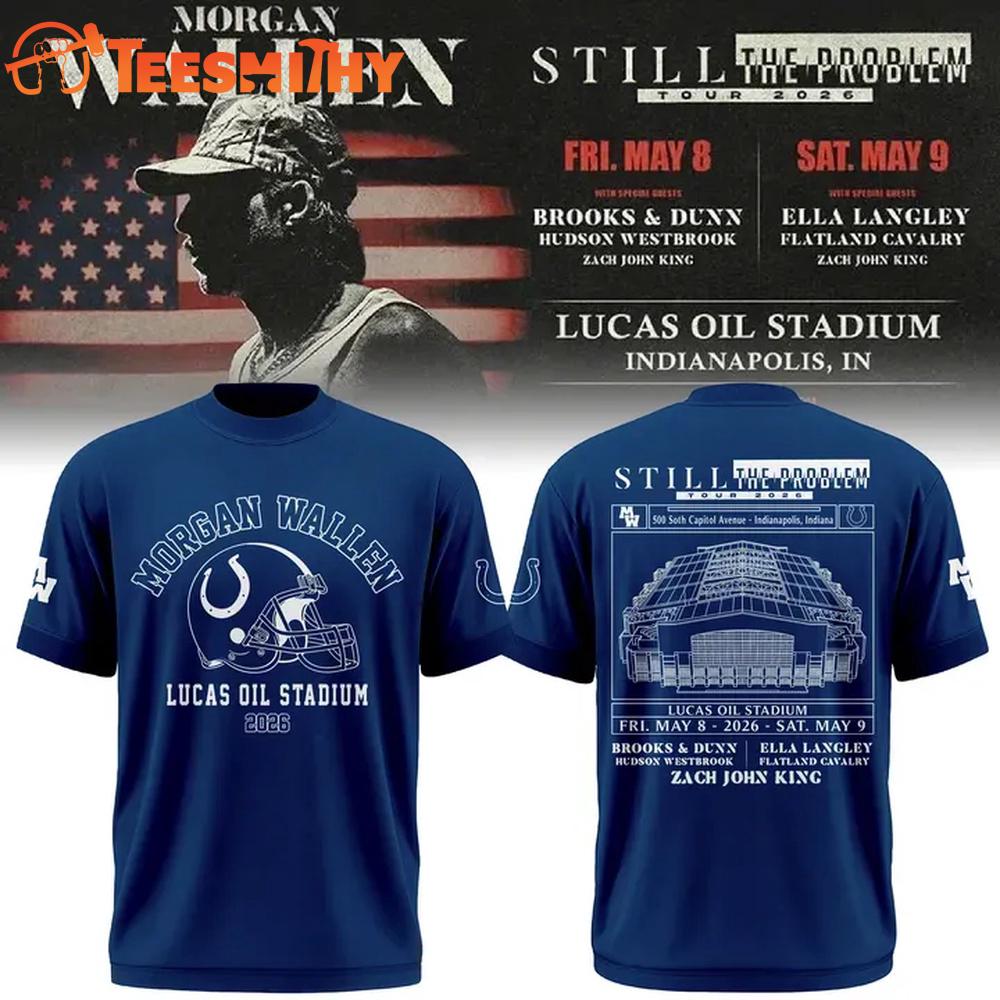 Morgan Wallen x Indianapolis Colts Still The Problem Tour 2026 Limited Edition T-Shirt 1 Morgan Wallen x Indianapolis Colts Still The Problem Tour 2026 Limited Edition T-Shirt