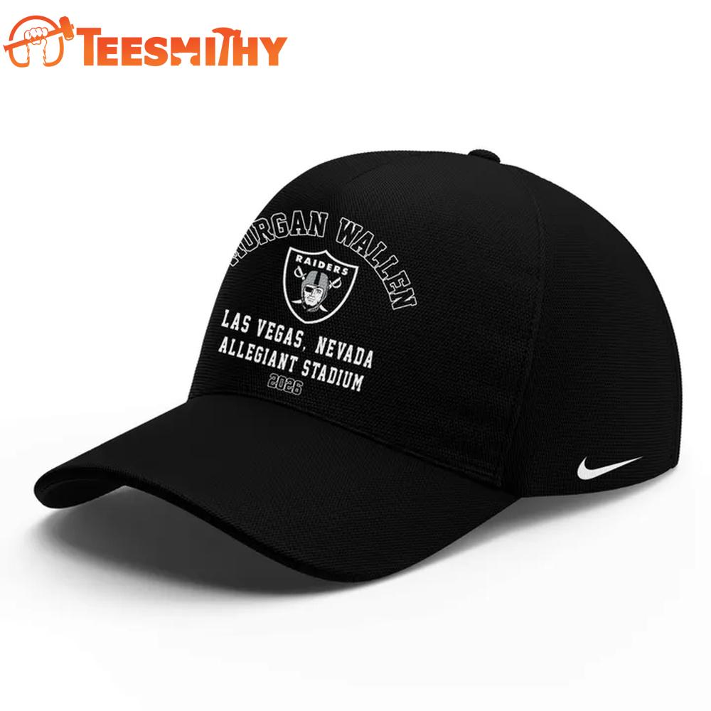 Morgan Wallen x Las Vegas Raiders 2026 Black Cap