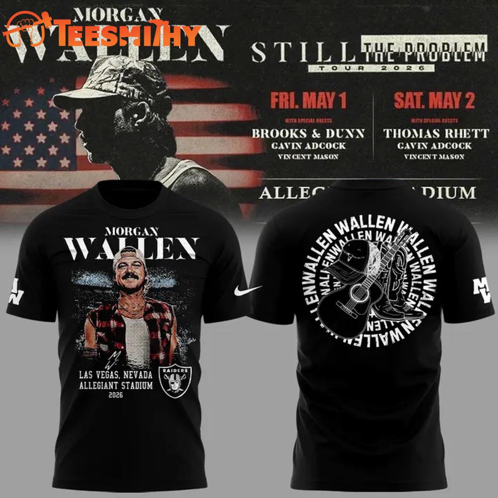 Morgan Wallen x Las Vegas Raiders 2026 Graphic Design T Shirt