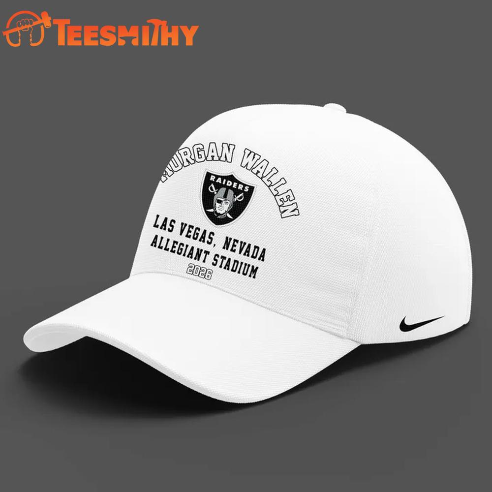 Morgan Wallen x Las Vegas Raiders 2026 White Cap
