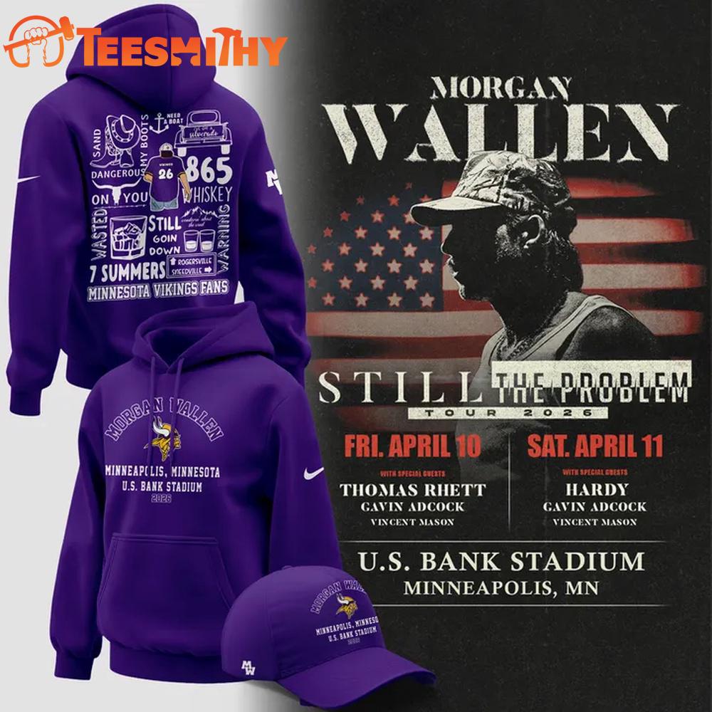 Morgan Wallen x Minnesota Vikings 2026 Hoodie