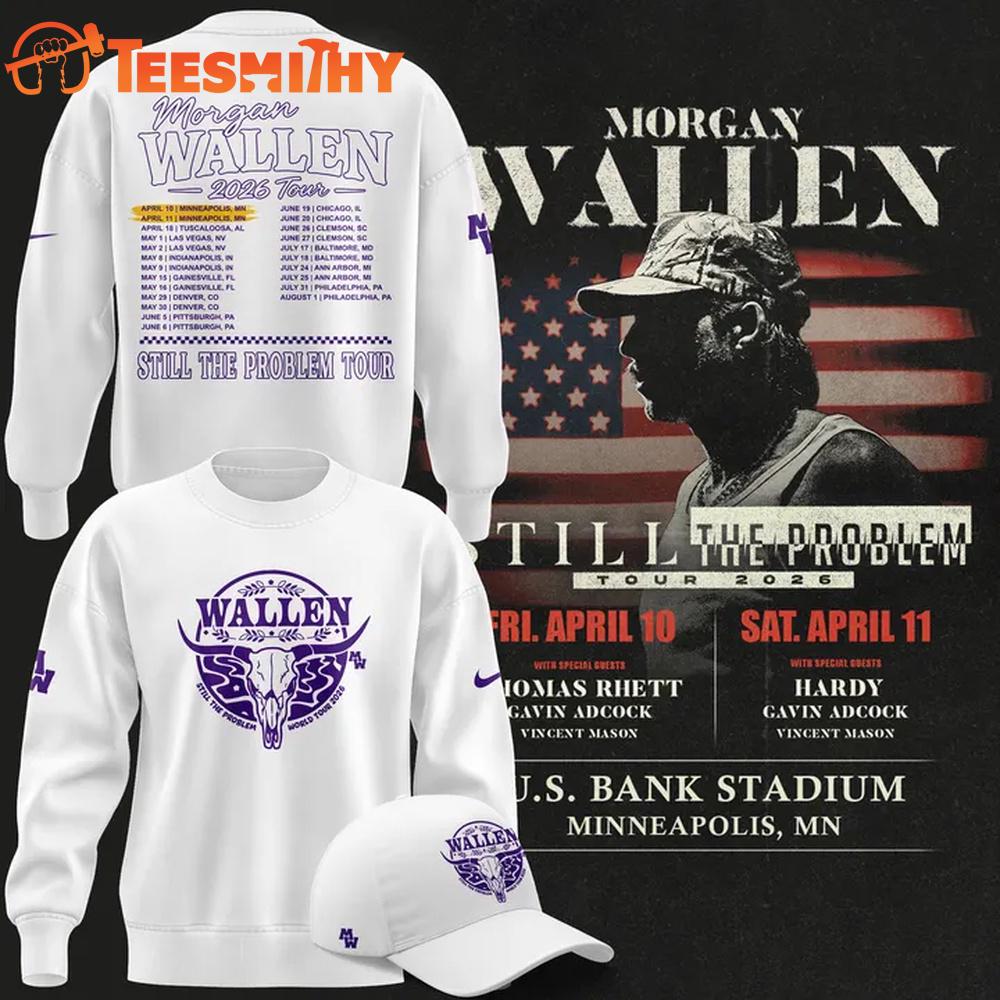 Morgan Wallen x Minnesota Vikings 2026 Limited White Sweatshirt