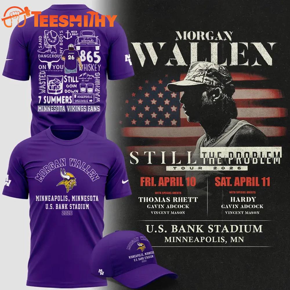 Morgan Wallen x Minnesota Vikings 2026 T Shirt