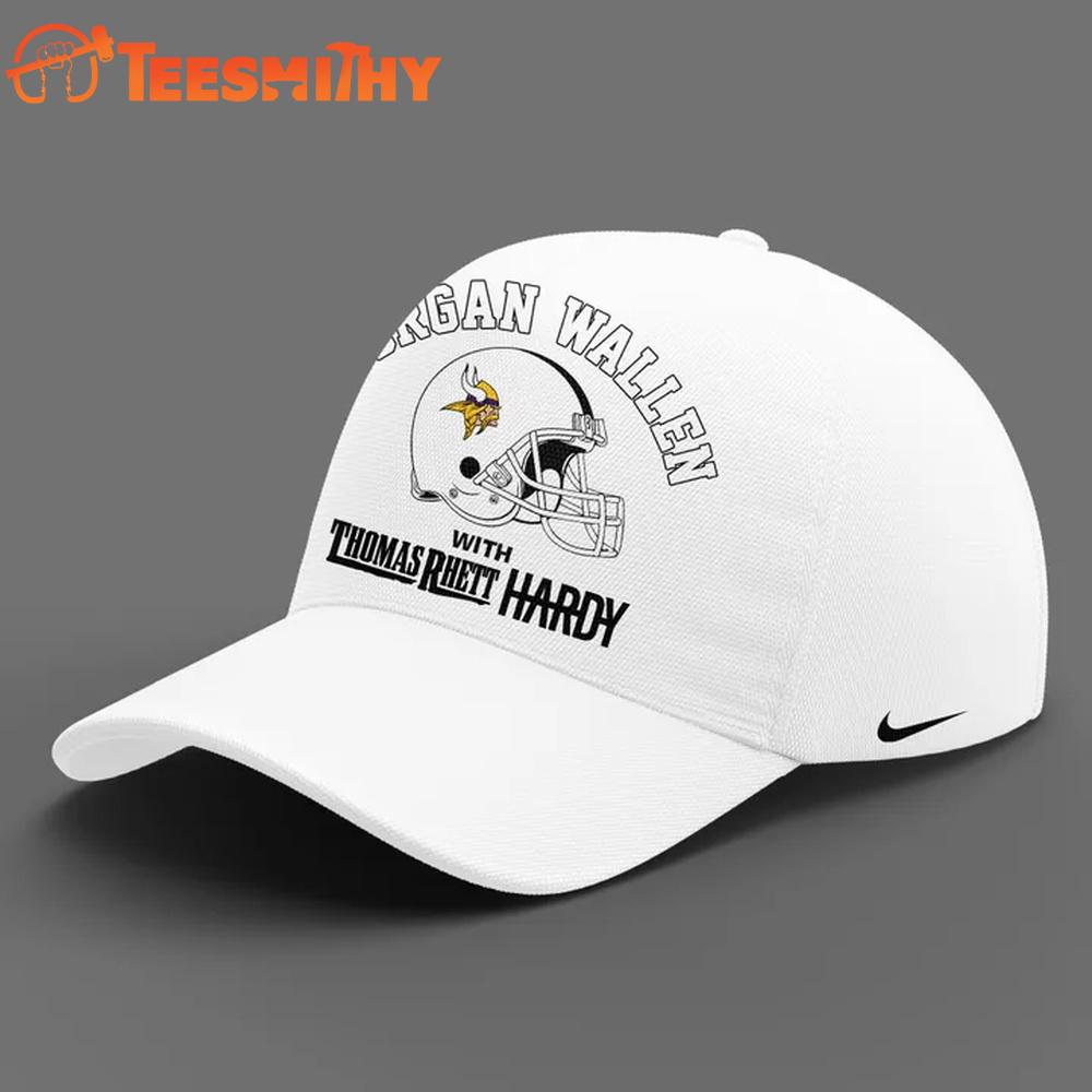 Morgan Wallen x Minnesota Vikings Special New 2026 White Cap