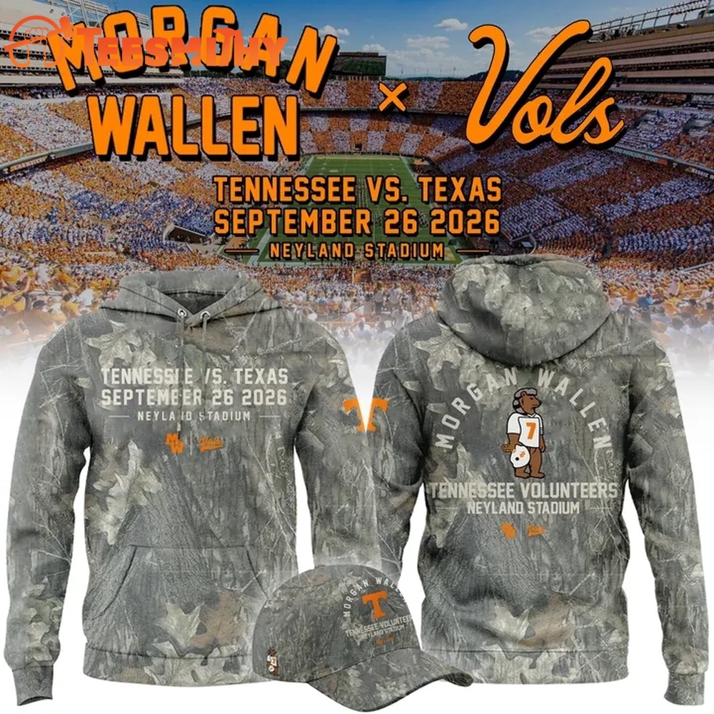 Morgan Wallen x Tennessee Volunteers Camo Event 2026 Hoodie