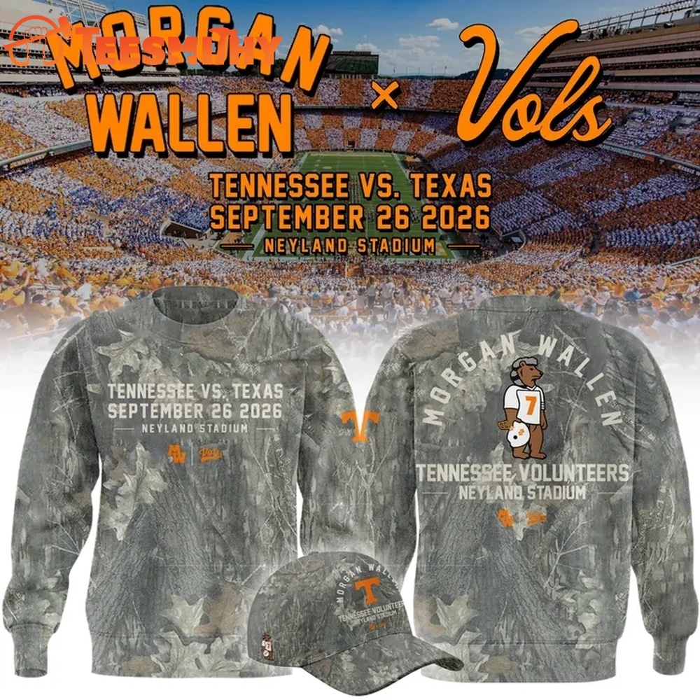 Morgan Wallen x Tennessee Volunteers Camo Event 2026 Sweatshirt