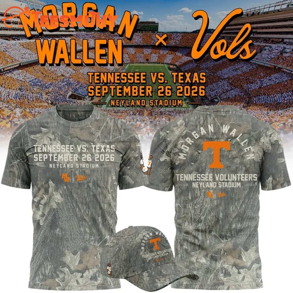 Morgan Wallen x Tennessee Volunteers Camo Event 2026 T Shirt