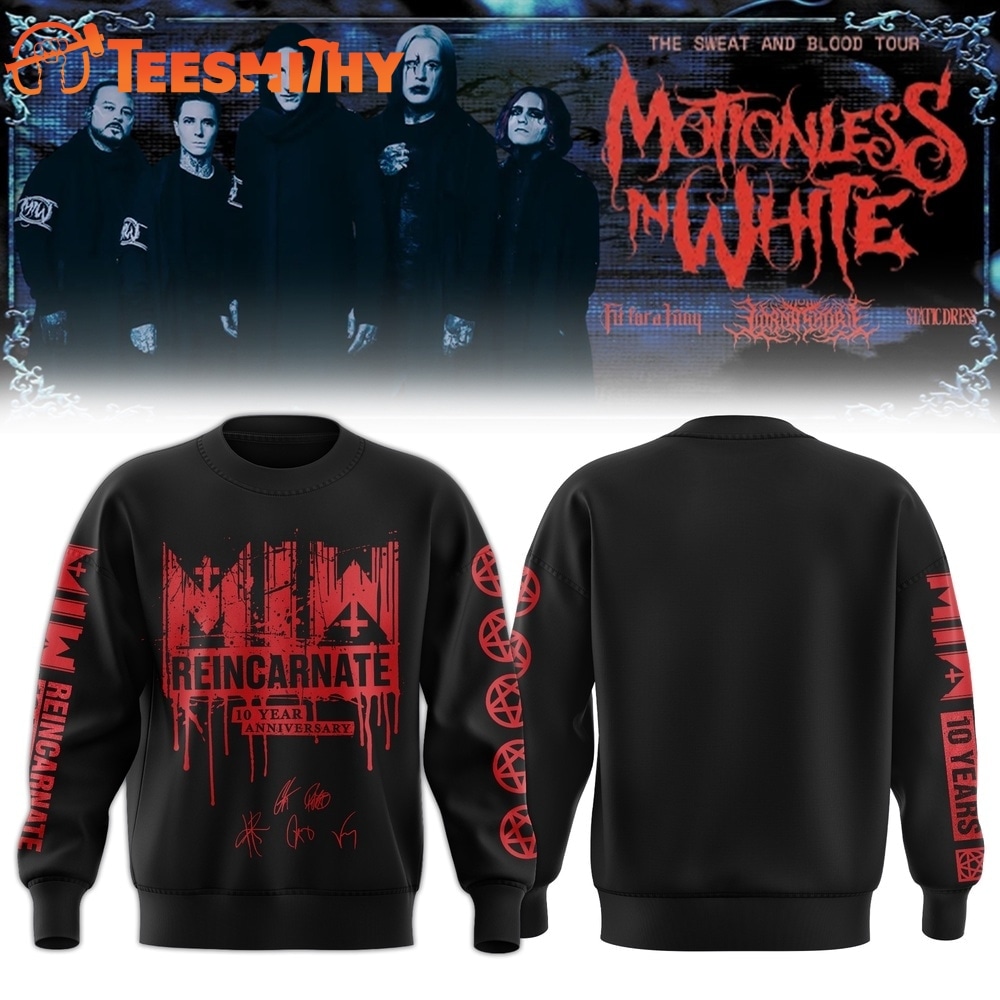 Motionless In White Signed Decades 2026 Sweatshirt