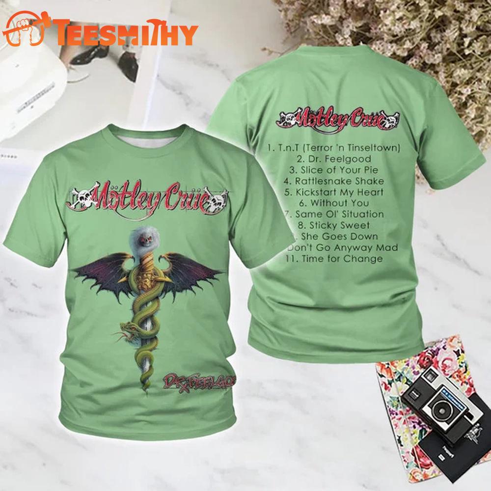 Motley Crue Dr. Feelgood All Over Print T Shirt