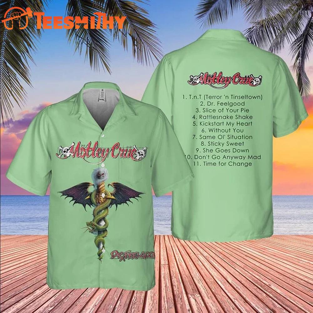 Motley Crue Dr. Feelgood Hawaiian Shirt