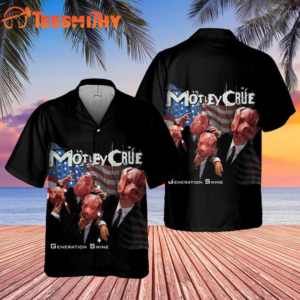 Motley Crue Generation Swine Hawaiian Shirt