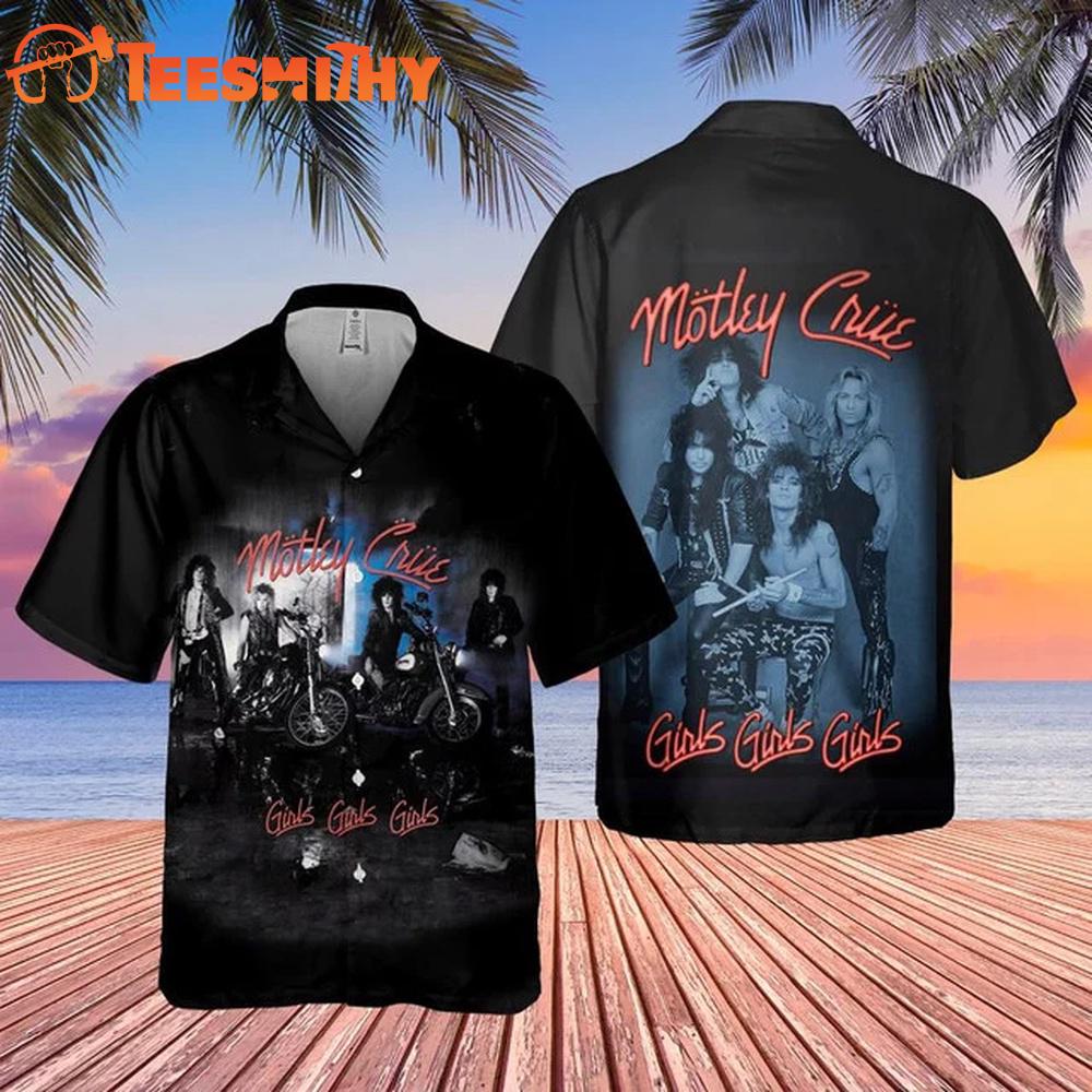 Motley Crue Girls Girls Girls Hawaiian Shirt
