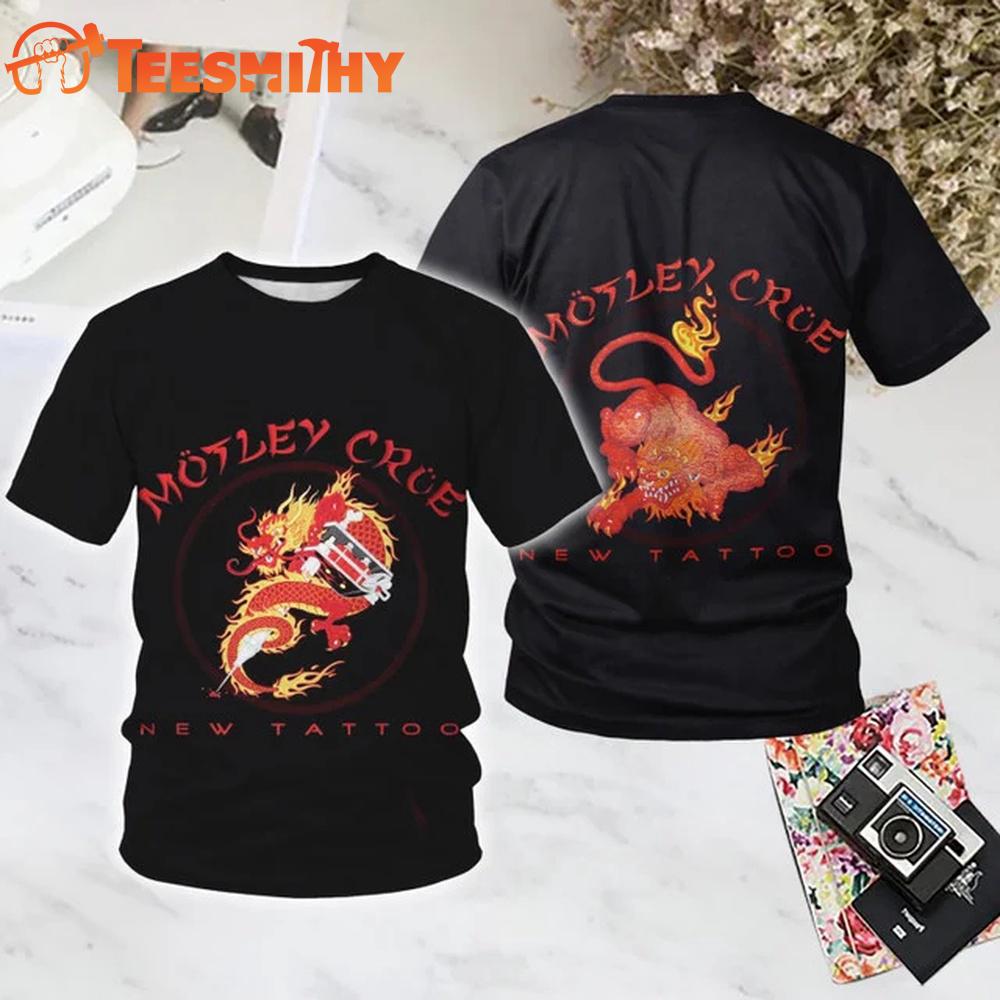 Motley Crue New Tattoo All Over Print T Shirt