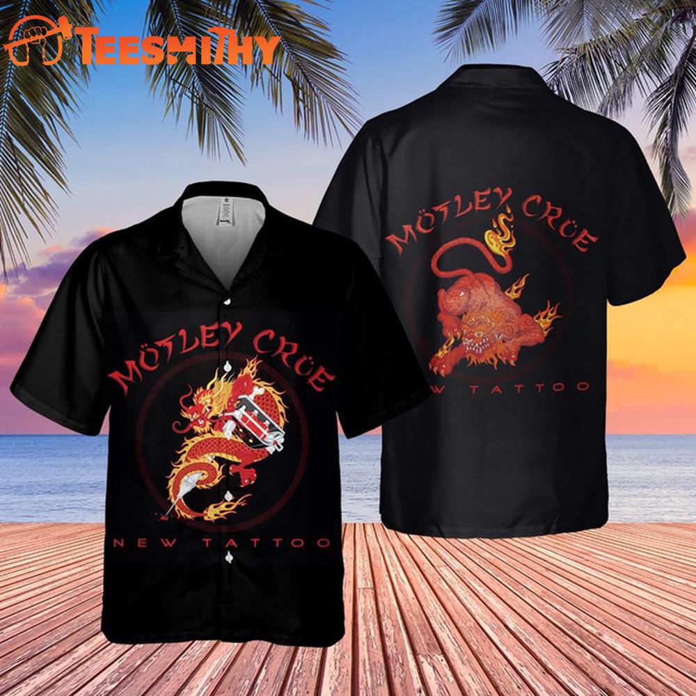 Motley Crue New Tattoo Hawaiian Shirt