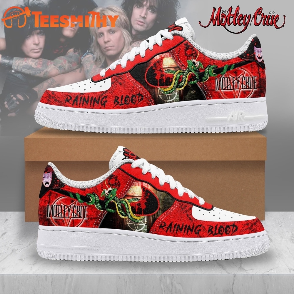 Motley Crue Raining Blood Custom Air Force 1 Shoes